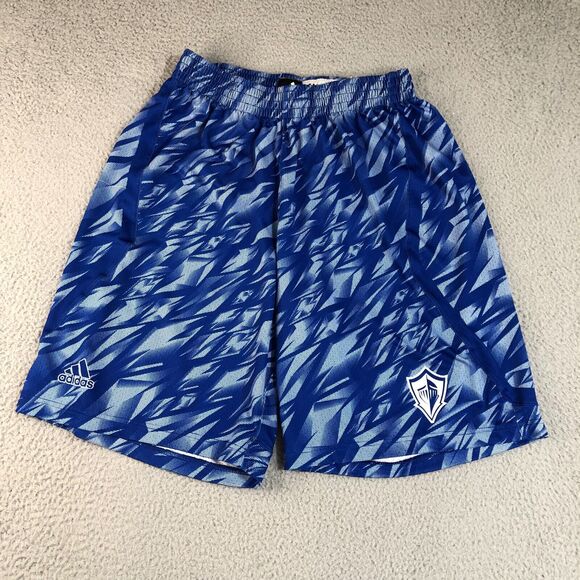 adidas Other - Adidas Shorts Mens Extra Large‎ Blue Athletic graphic Logo Spell Out Athleisure